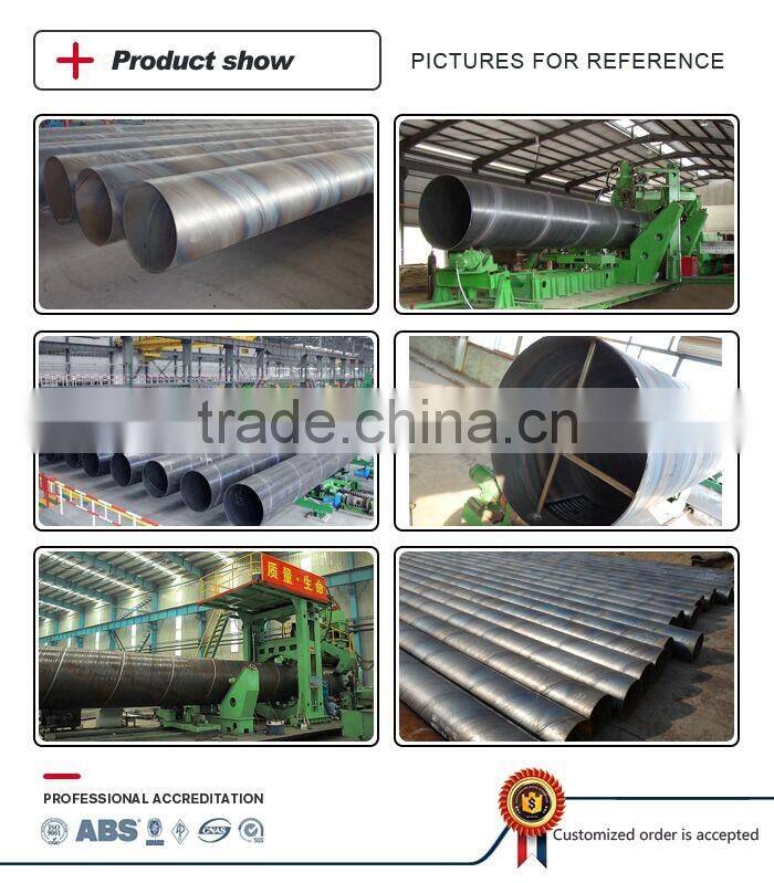 ASTM A36/ASTM A106 GR.B Carbon SSAW Steel Pipe For construction