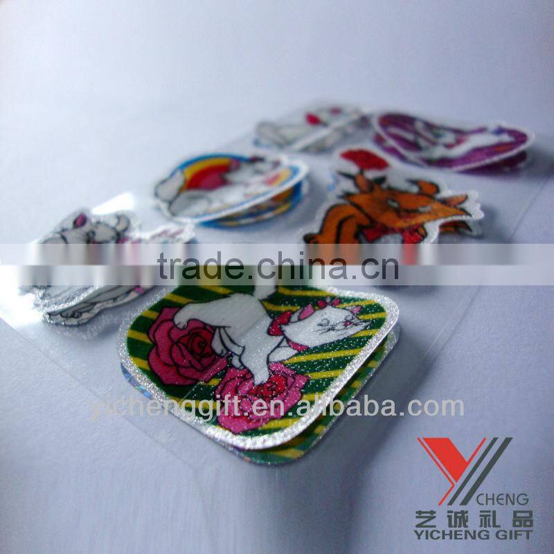 beautiful snowwhite 3D PVC Fly sticker
