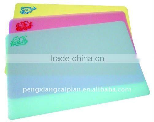 new design plastic chopping board/cutting block