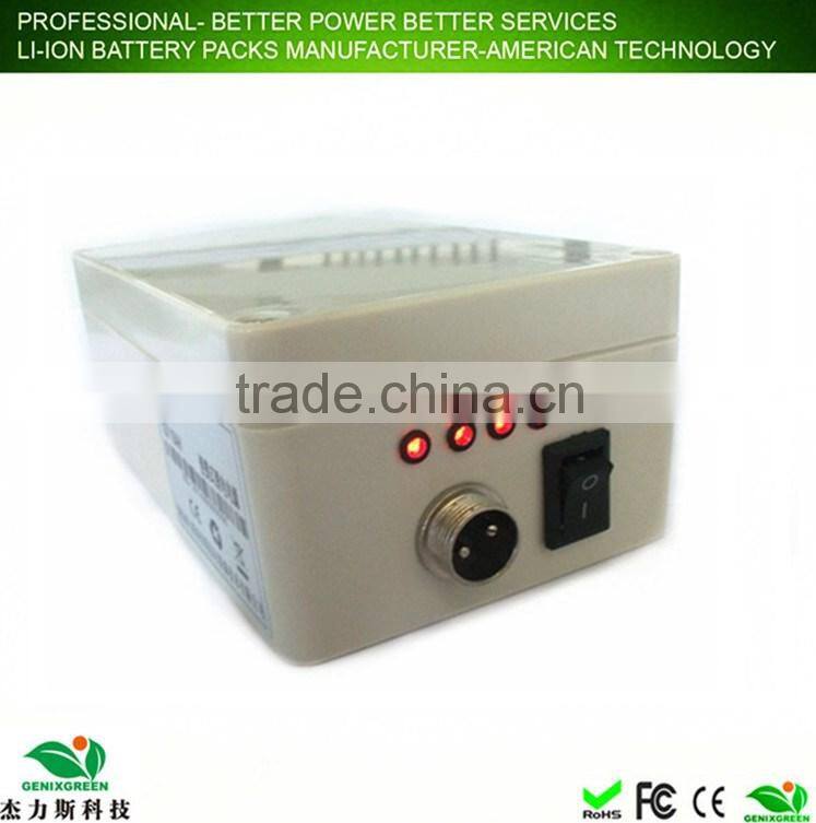 portable battery pack rechargeable18650 li-ion battery pack for LED equipment