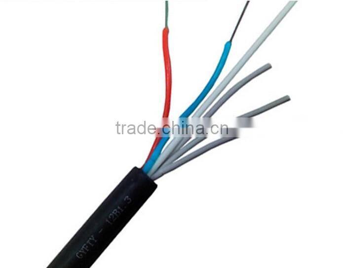 High quality FRP strength member Loose tube mm optical fiber cable gyfty / fiber optic cable meter price