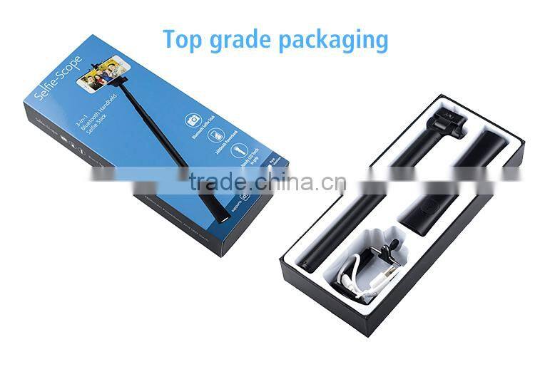 High Tech Power Bank Torch Bluetooth LED Monopod With Zoom Function