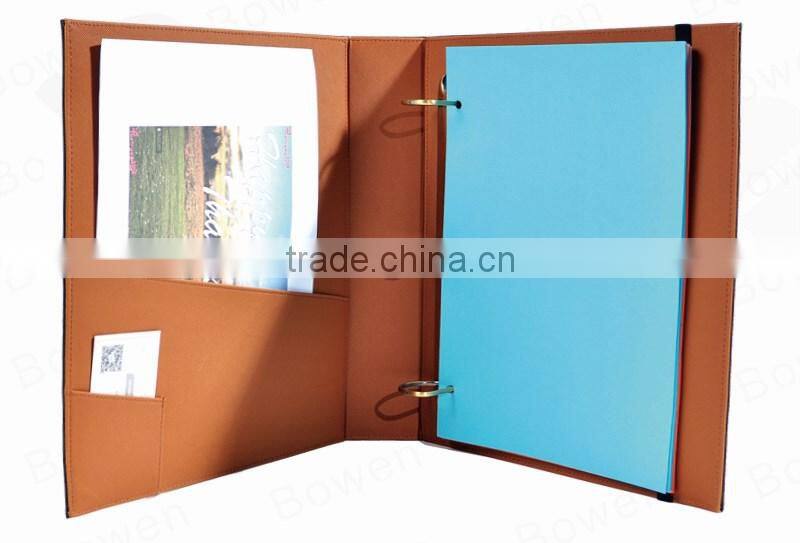 Faux leather document folder / color changed PU folder