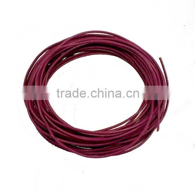1mm Brown Round Leather Cords from Borg Export