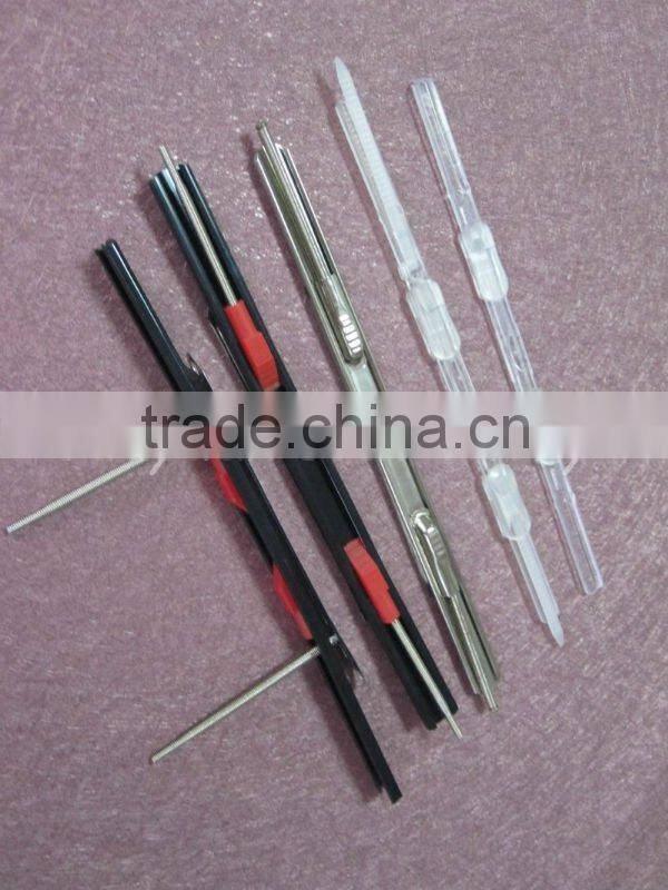 Folding Paper Transfer Mechanism, metal spring clips