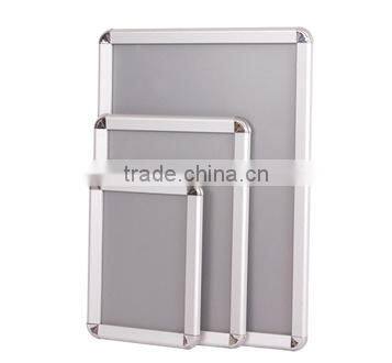 Hotsell indoor advertising board frame with round corner, aluminum advertising frame