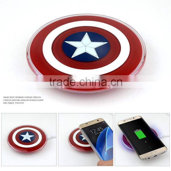 iron Man power bank wireless charger for iphone 6 plus