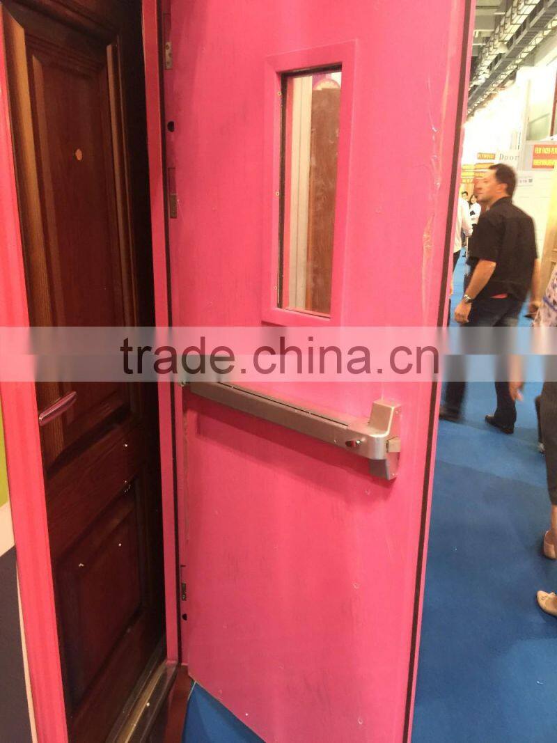 2 hours fire rated door with glass