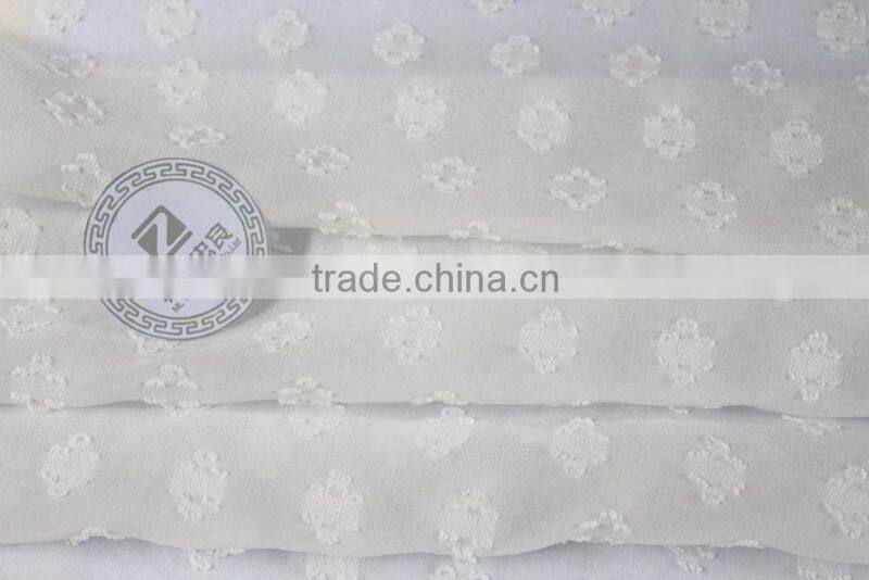 Polyester clip chiffon fabric special cutting flower fabric chiffon for dresses wedding dress
