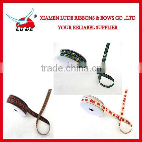 Wholesale jacquard ribbon floral