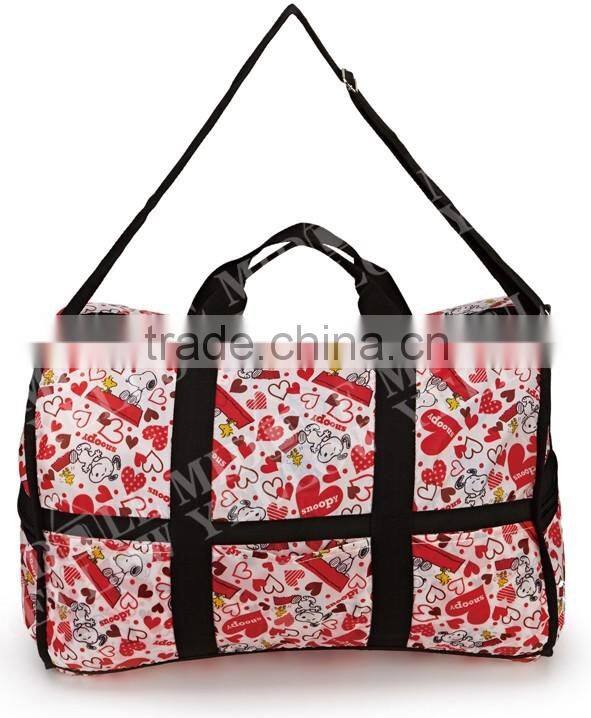 2016 Custom portable cheap trendy folding sport bag travel bag gym duffle bags