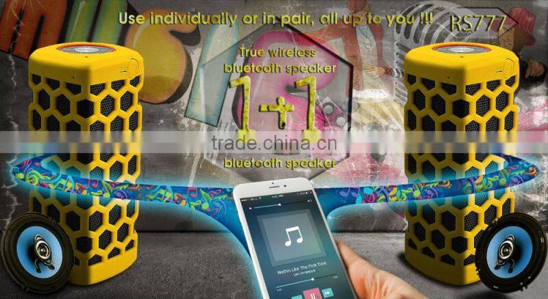 Professional Silicone Metal Stereo Outdoor Bluetooth Speaker RS111
