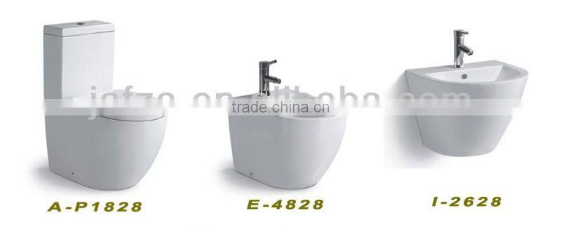 C38 Ceramic colored basin, round shape red basin, basin for bathroom