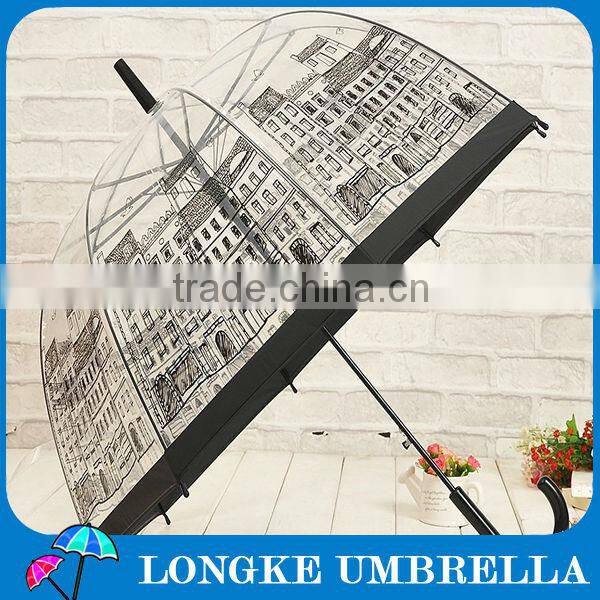 popular clear bullet pvc umbrella for sale,transparent umbrella
