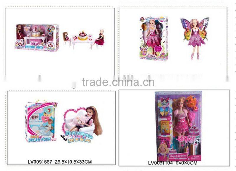 2013 New Fashion 11 inch Hollow pvc doll set for kids gift with EN71 LV0087427