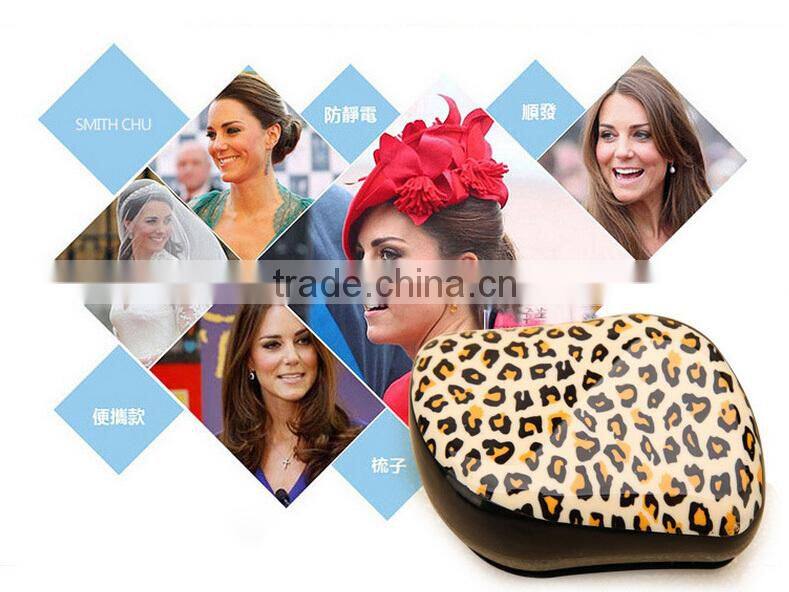 Newest Korea Style Wholesale Head Massage Rainbow ABS Hairdressing Comb