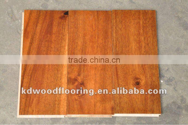 Multi layer engineered pre finished Acacia wood flooring