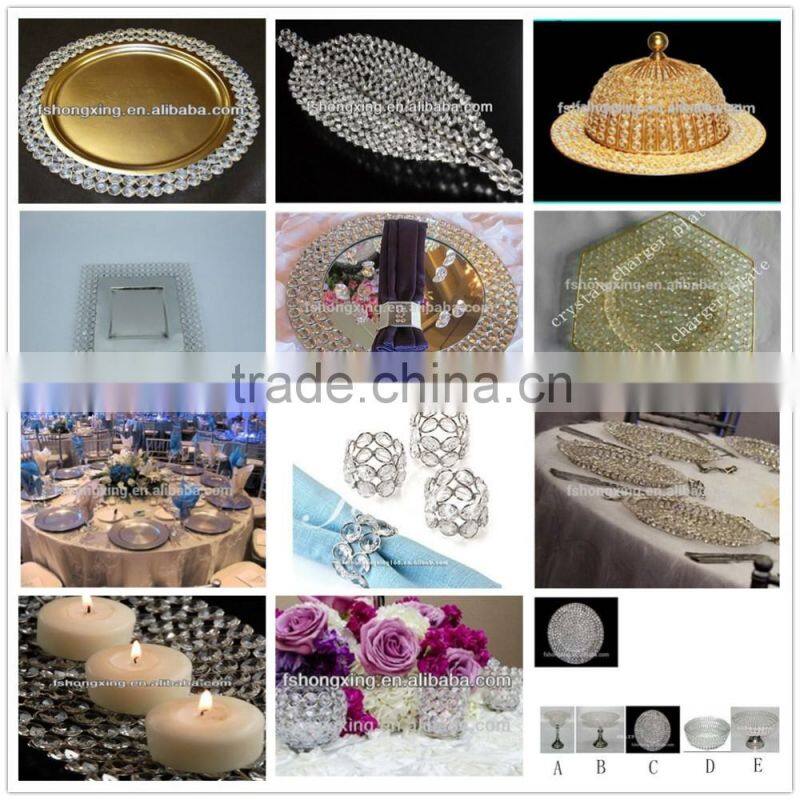 wholesale metal charger plates for table decor wedding centerpieces