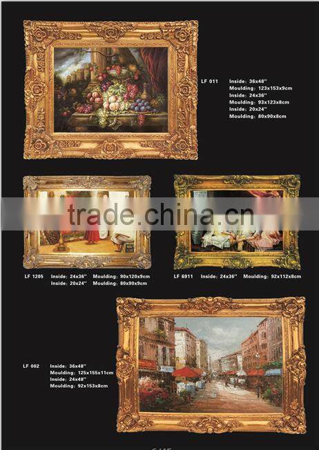 hot sale new style 24x36" wall resin moulding antique gold oil painting frame painting frame
