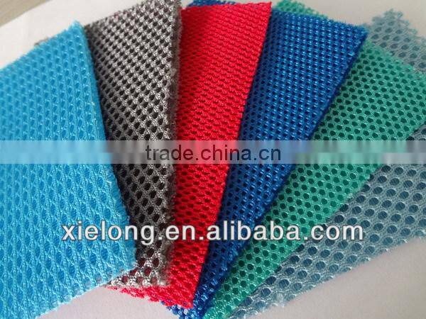 All white honeycomb 3d air mesh fabric for sport shoe
