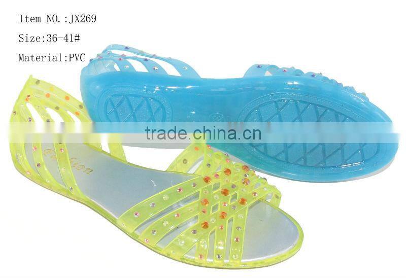 Latest jelly women sandal JX269-3