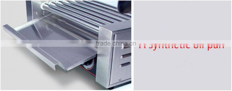 Stainless Steel Commercial Hot Dog Grill Machine With Two Thermostats