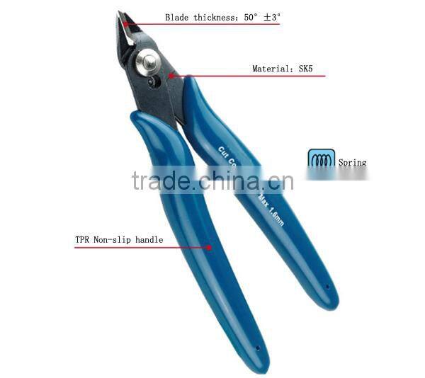 flush plastic pliers Chrome vanadium mini end cutting pliers supplier