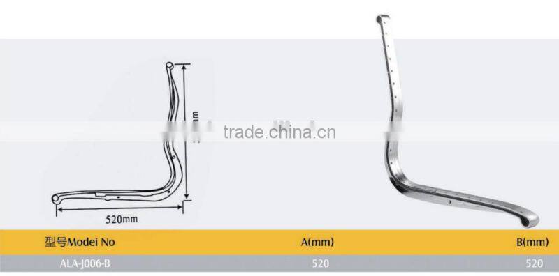 Big aluminum alloy armrest for mesh chair ALA-J006B