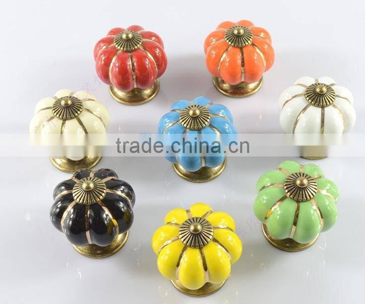 Vintage elegant pop style ceramic decorative porcelain cabinet knobs