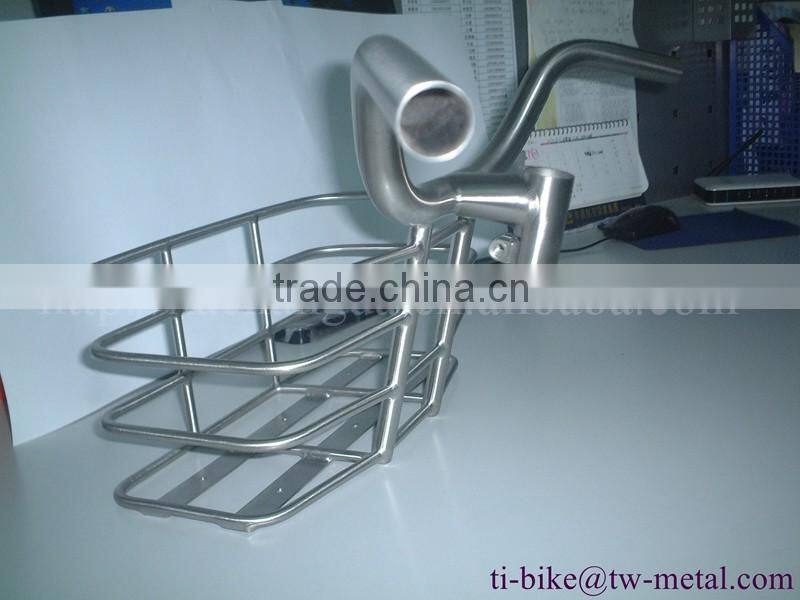 XACD made titanium bicycle front rack ti bike front carrier customized bike frame basket /ti bags holder/ ti bicycle parts