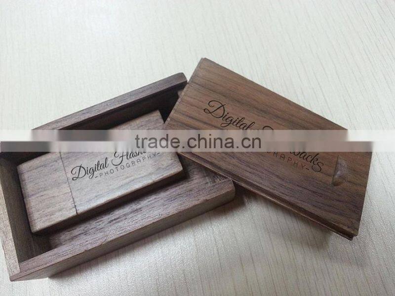 Customized Box and Wood USB Flash Drive 1GB 2GB 4GB 8GB 16GB 32GB