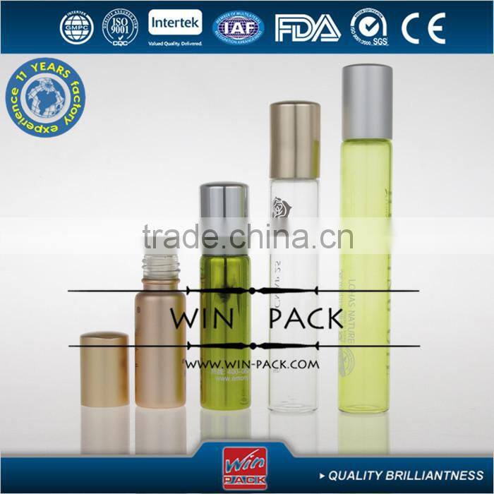 Roll-on clear bottle with silk screen printing