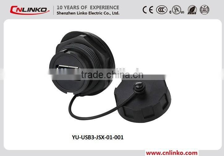 IP67 Waterproof USB Audio Adapter Jack, Compatible USB 2.0 Driver Connector for Ethernet Cable Splitter