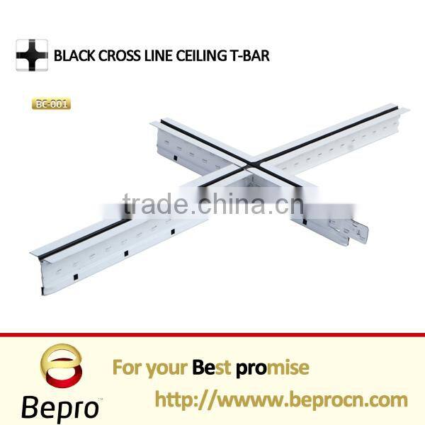 T24 Height 38mm FUT ceiling t-bar white/wooden color