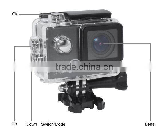WiFi FHD Camera 30m Waterproof Mini Ultra 4K Sports Action Camera