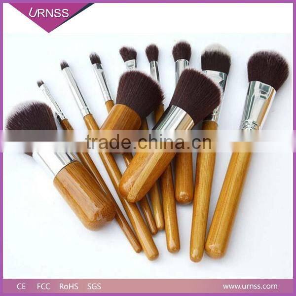 Best Price Cheap Professional Kabuki Bamboo Handle Makeup Brushes Set