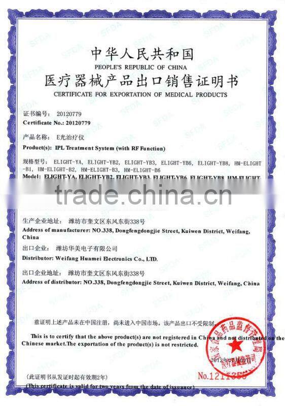 Multifunction machine including IPL, RF, elight, cavitato, vaccum