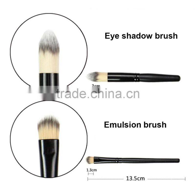 Professional face mask brush set black coloring dye make up brushes