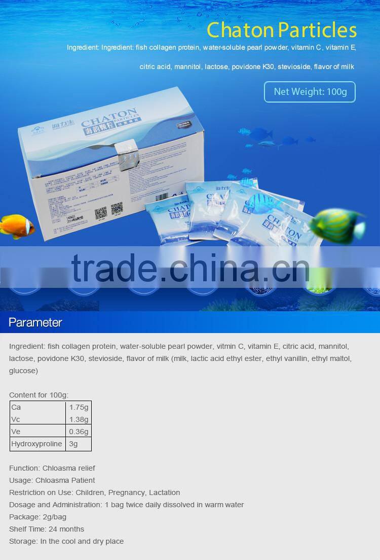 Chaton Particles with fish collagen