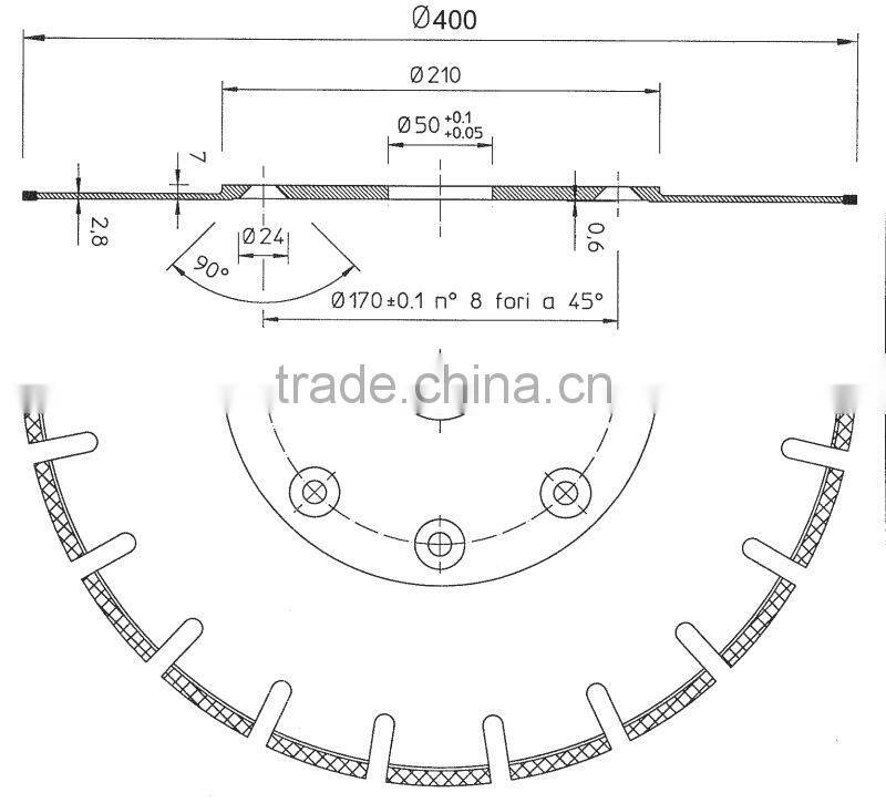 Horizontal Diamond Cutting Blade for Marble(STDN)-sunny