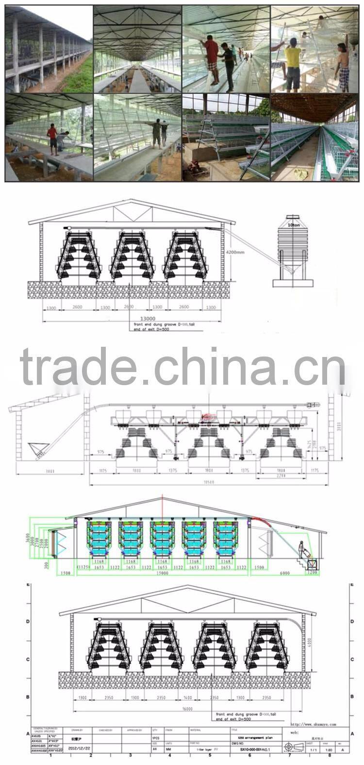 3,4,5,6tiers cage chicken cages for breeding