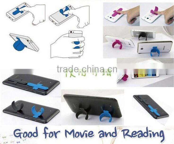 Silicone slap smart phone stand with customized logo