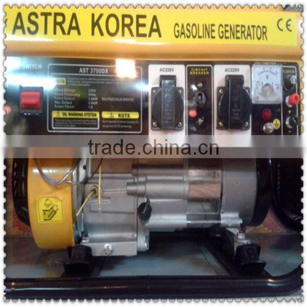 high quality portable 2.0kw gasoline generator set Astra 3700