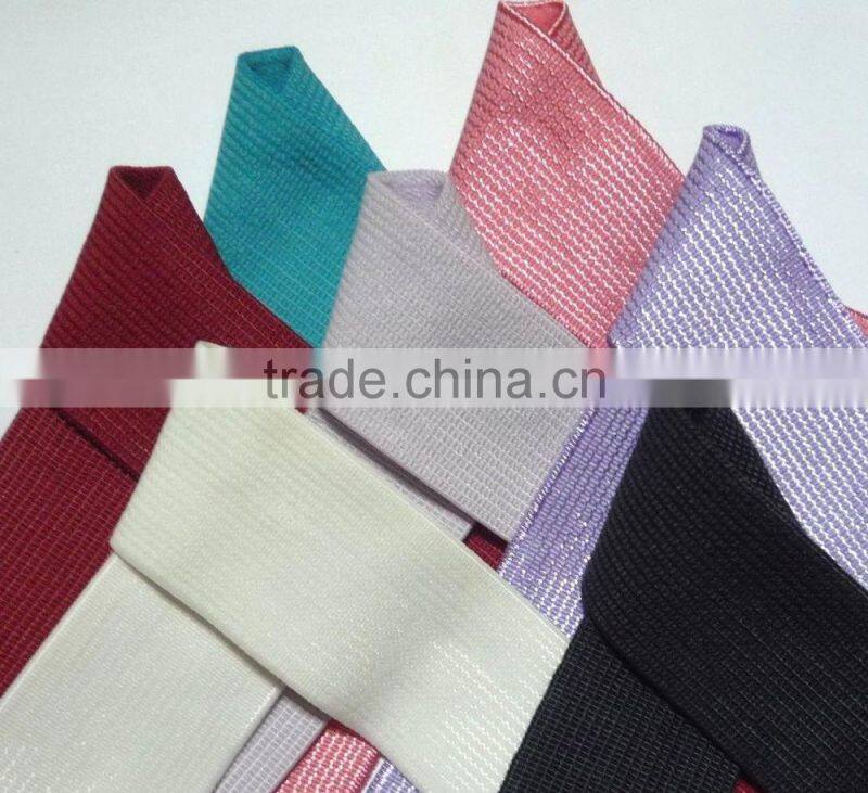 Coral Red/ Red/ Orchid / White/ Black ect Felt Surface Elastic Band