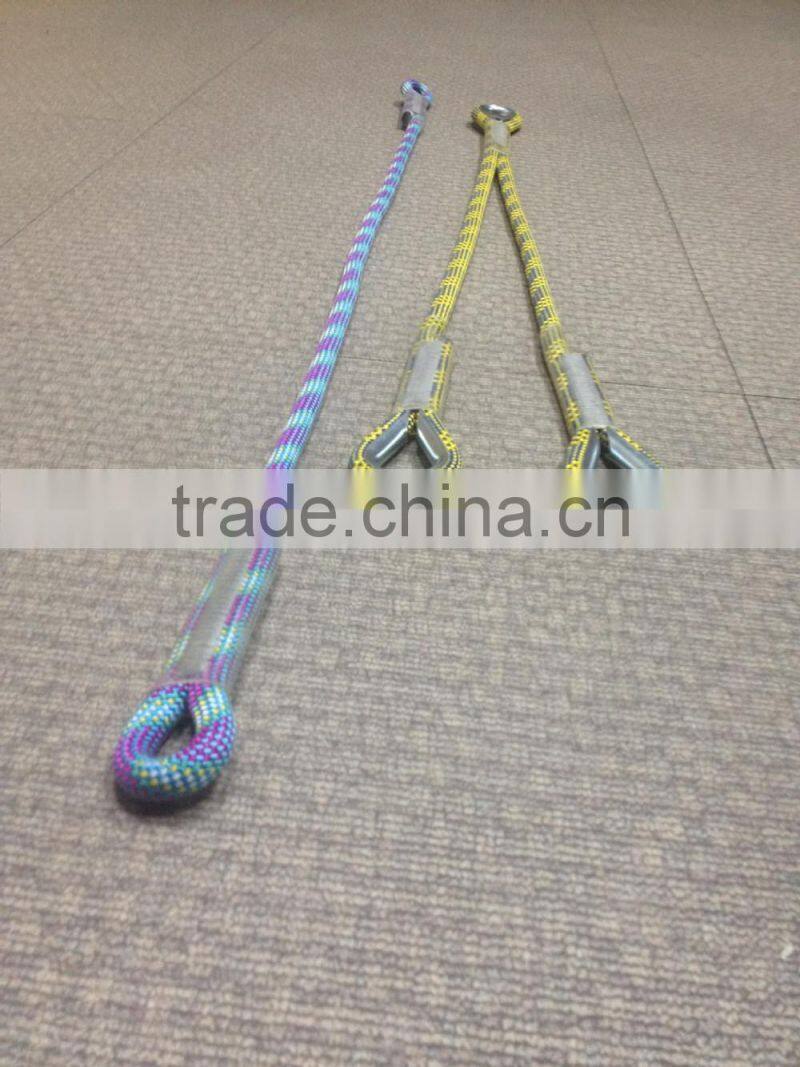 Anpen 30" Nylon rope safety lanyard, Y shaped rescue Lanyard