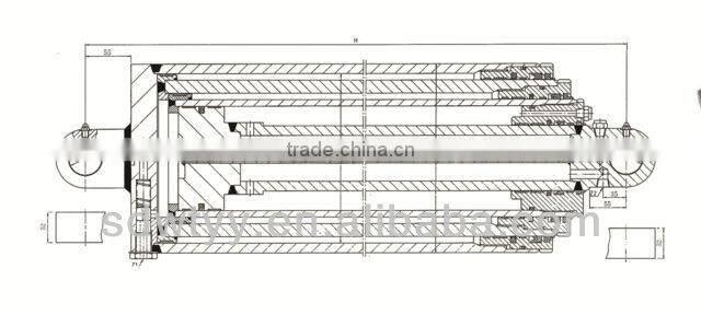 car cylinder drill /hydraulic jack for drilling rig / oil drilling hydraulic cylinder made in china