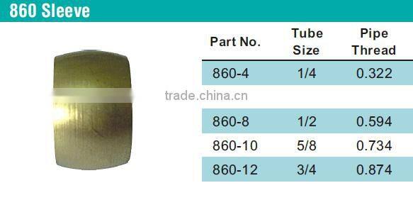 860sleeve, Air Brake Fittings for Copper Tube,Brass valve