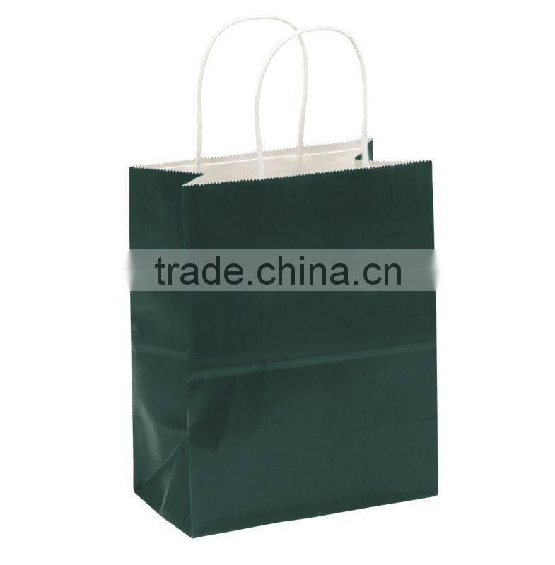 Hot sale paper shopping bag with polyester rope, custom print and design,OEM orders are welcome