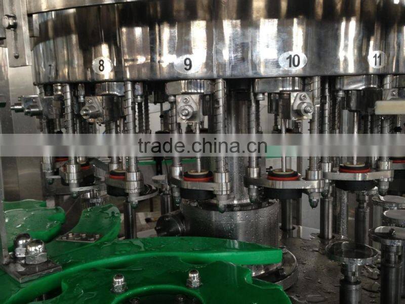 glass /pet bottles gas contained drinks producution line