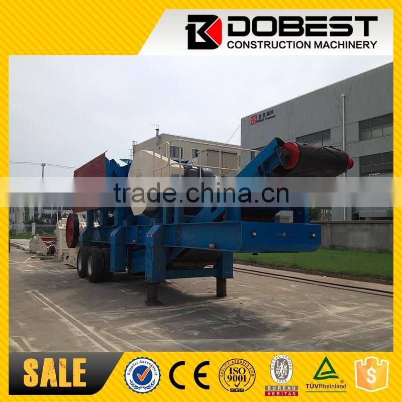 SANME Brand Mobile Stone Crusher Plant PP340JC Jaw Crusher